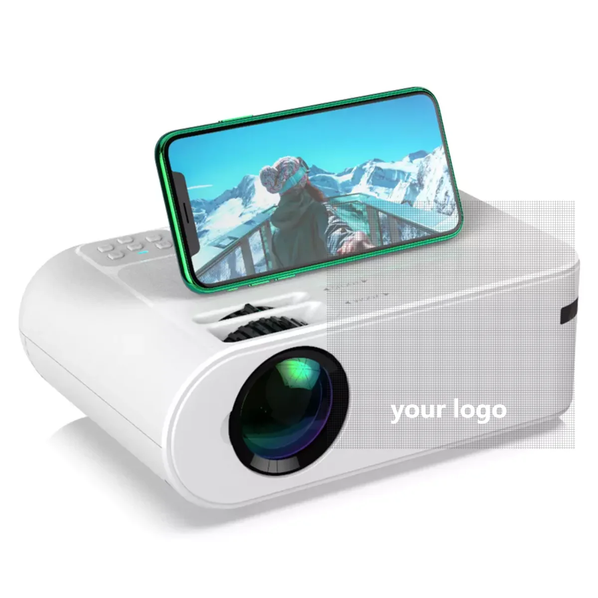 

Salange P62 Projector 4000 Lumens Mirror Portable Mini Projectors Smartphone Home Theater Projector Movie Proyector Video Beamer