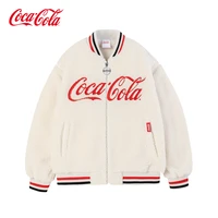 coca cola fashion luxury official trendy brand lamb velvet jacket winter new lovers thick coat women