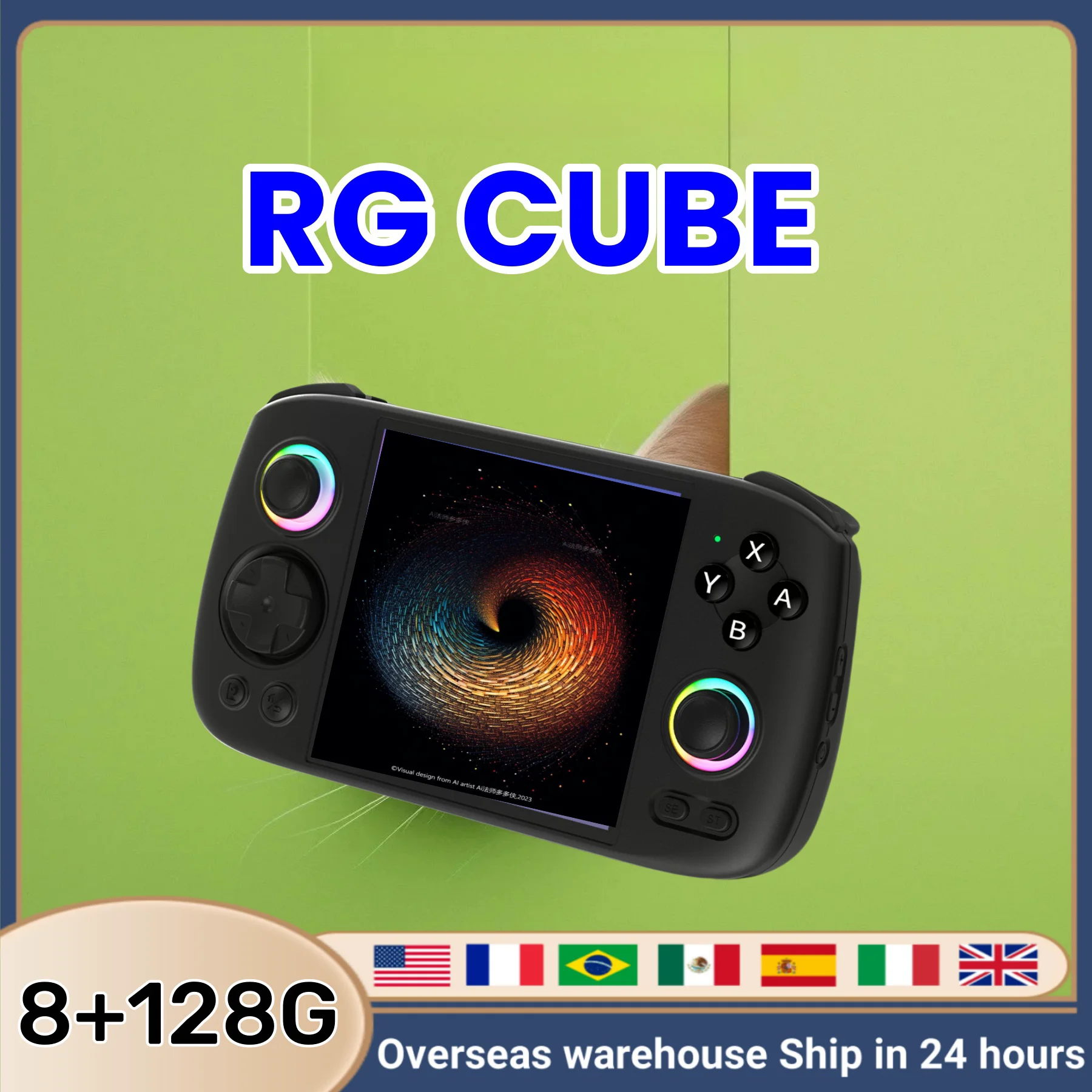 ANBERNIC RG Cube Ретро игровая консоль Android 13 Unisoc T820 64-битный игровой плеер 4 0-дюймовый IPS