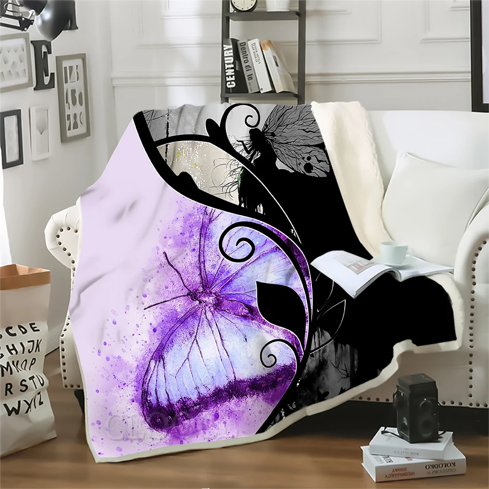 

CLOOCL Fashion Blankets Art Painting Butterfly 3D Printed Blanket For Bed Child Adult Throw Quilts Office Nap Quilt 220*150cm