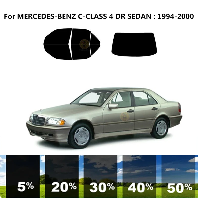

Precut nanoceramics car UV Window Tint Kit Automotive Window Film For MERCEDES-BENZ C-CLASS 4 DR SEDAN 1994-2000