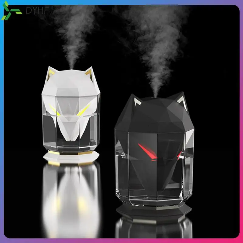 

Usb Wolf Humidifier Electric Portable Air Humidifier For Home Office Essential Oil Humidifier 650ml Cool Mist Sprayer