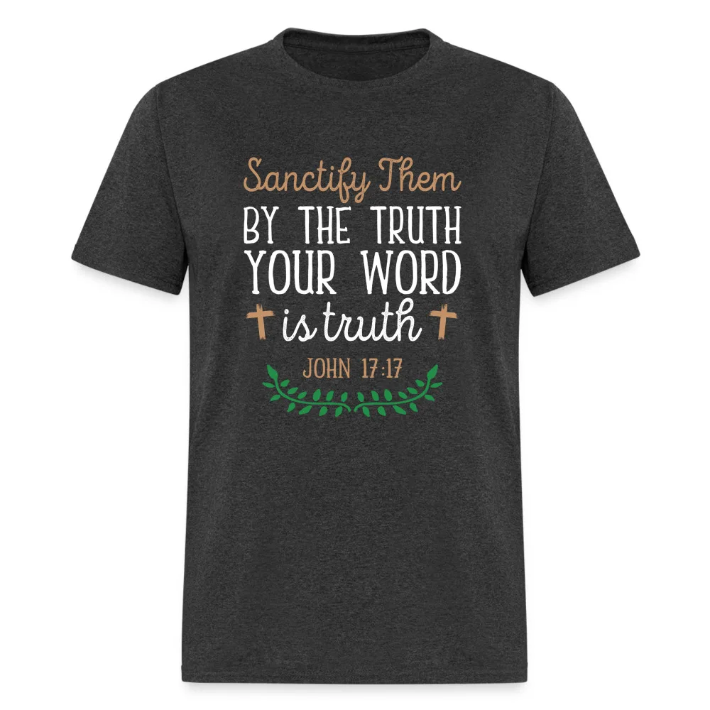 Футболка (Джон 17:17) с изображением священных истины высокое качество 100% хлопок