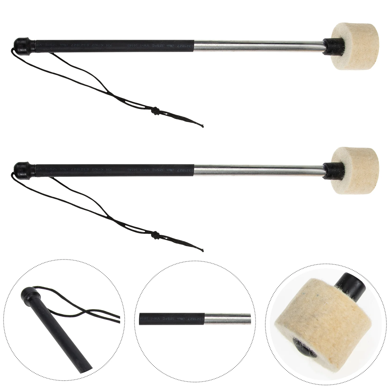 

Drum Metal Mallets Stick Sticks Bass Drumsticks Musical Drumstick Percussion Head Mallet Beating Dowel Jazz Children Rhythm