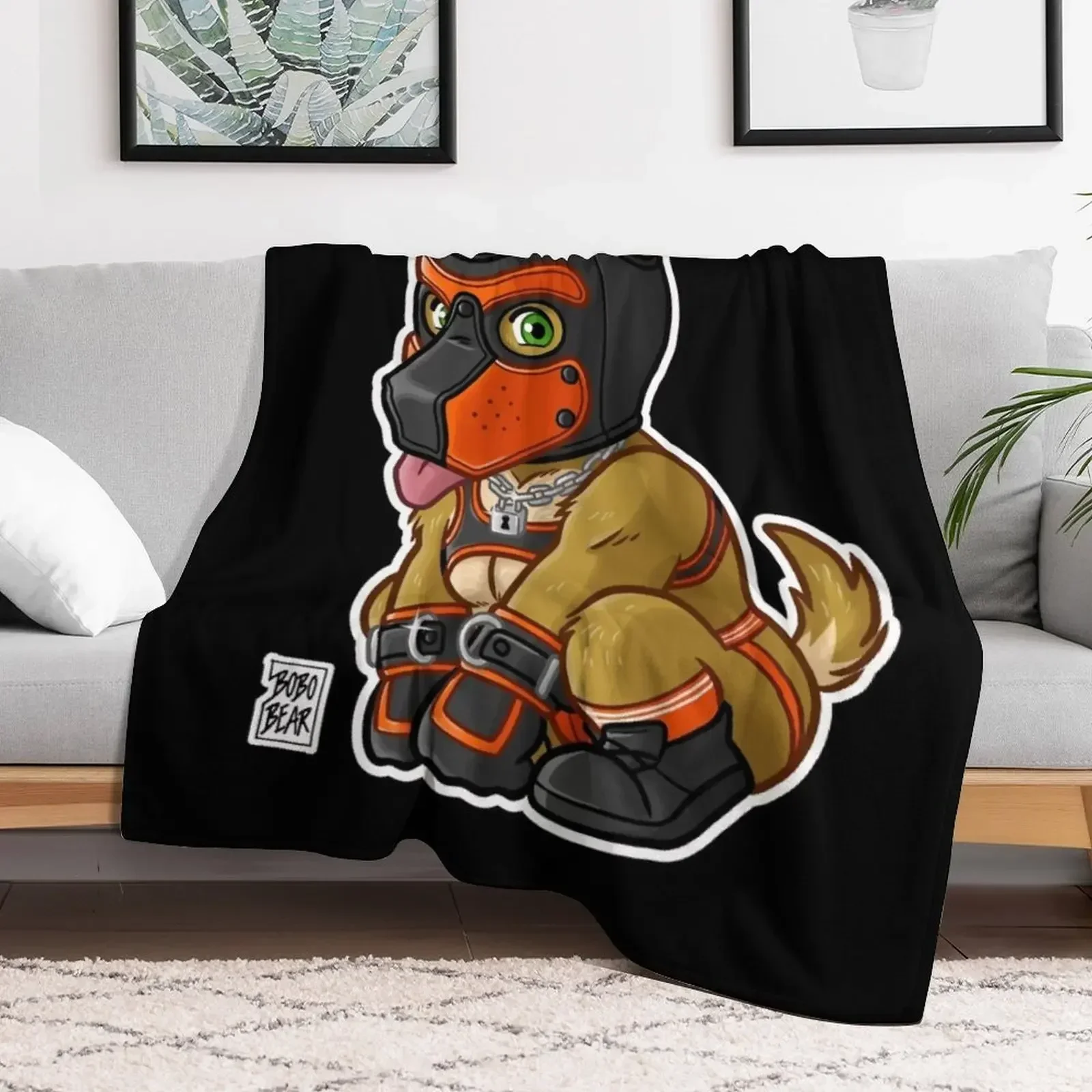 PLAYFUL PUPPY - МАСКА ОРАНЖЕВАЯ Плед Серия BEARZOO модные диваны идеи подарков на день