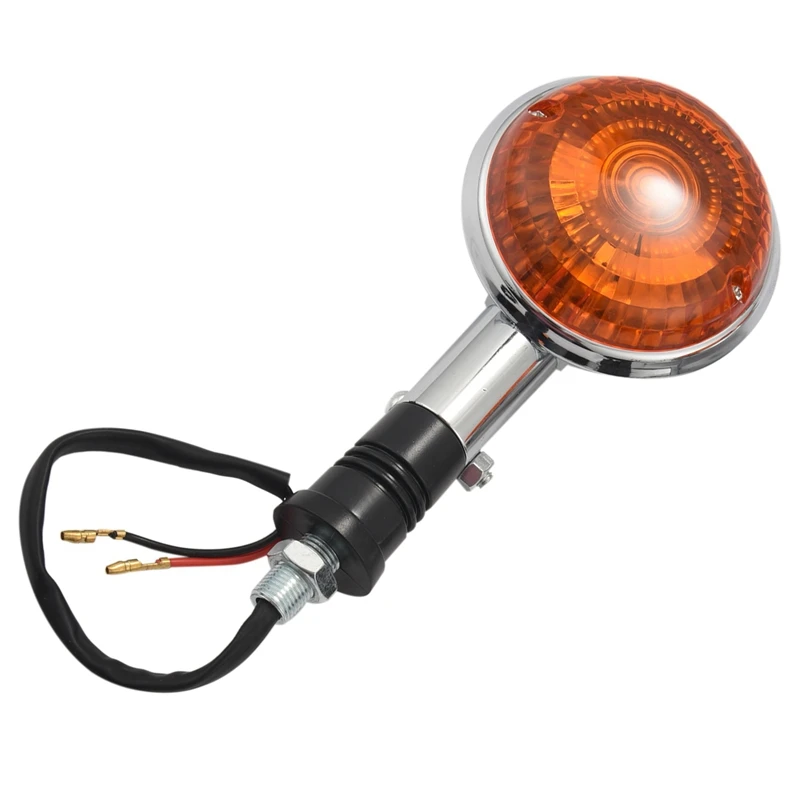 Мотоциклетные янтарные круглые поворотные сигналы световой индикатор линза для