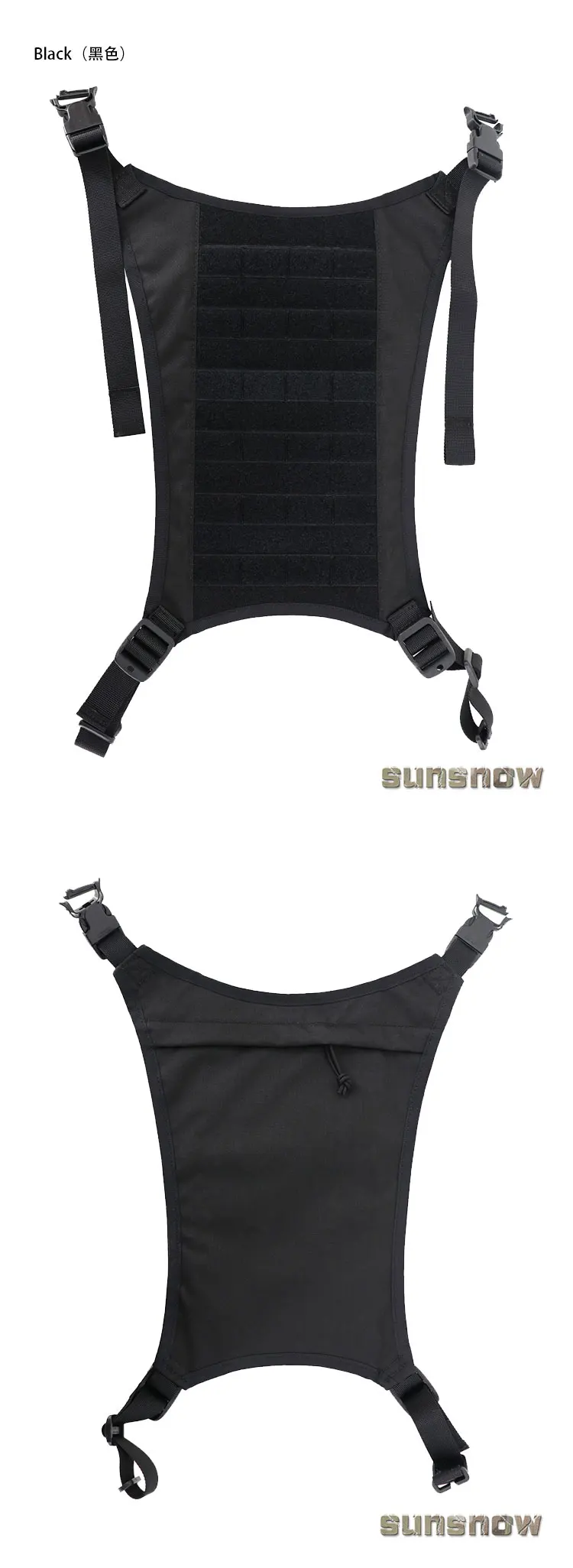 Outdoor Sports Tactical Backpack Double-Sided Hanging Bag Kangaroo Compartment MOLLE Expansion Board