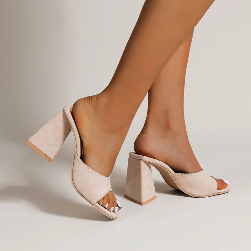 Platform Square Toe Sandals Open Toe High Heels Party Fashion Designer Summer Women's High Heels 2022 New Sexy Women's Shoes