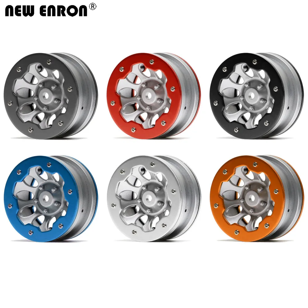 

NEW ENRON 1.9" Silver 10Hole Plastic 54*40*27 Beadlock Wheel Hub Tires for 1/10 RC Crawler Axial SCX10 Traxxas TRX-4 Tamiya CC01