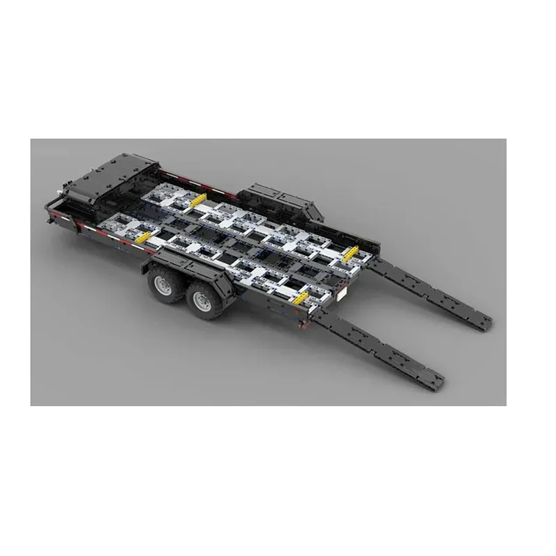 Игрушечный строительный блок MOC креативная модель автомобиля 1:8 прицеп подарок