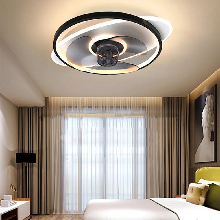 

Modern ceiling fans with light and silent cooling fan without blades ceiling fan with light ceiling lamp bedroom indoor lighting