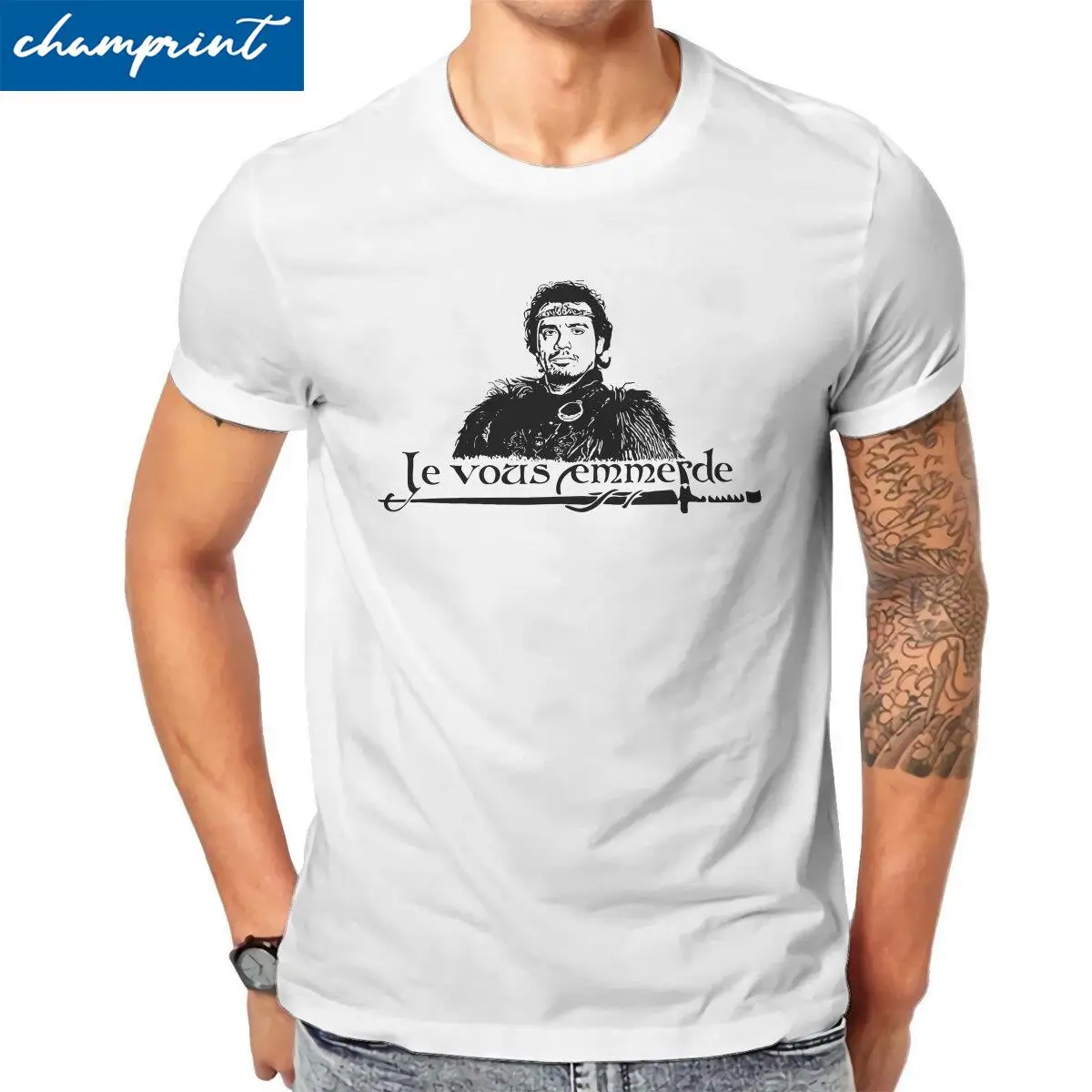 Мужская футболка с коротким рукавом круглым вырезом 100% хлопок - купить по