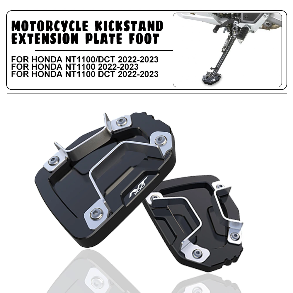 

Motorcycle CNC Kickstand Extension Plate Foot Side Stand Enlarge Pad Fit For NT 1100 DCT NT1100/DCT nt1100 nt 1100 dct 2022 2023
