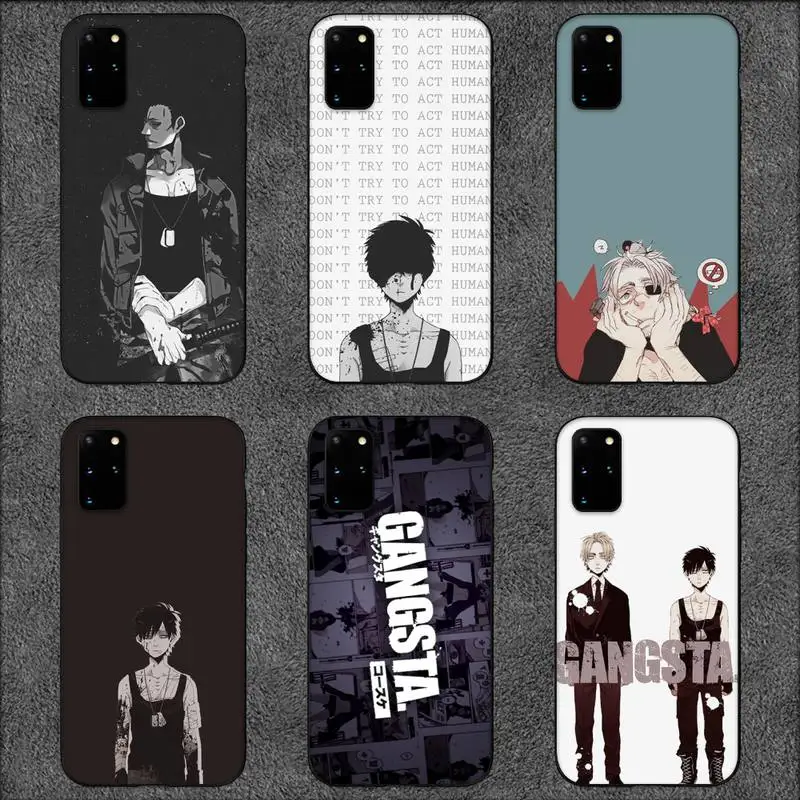 gangsta anime Phone Case For Samsung Galaxy S10 S20 S21 Note10 20Plus Ultra Shell