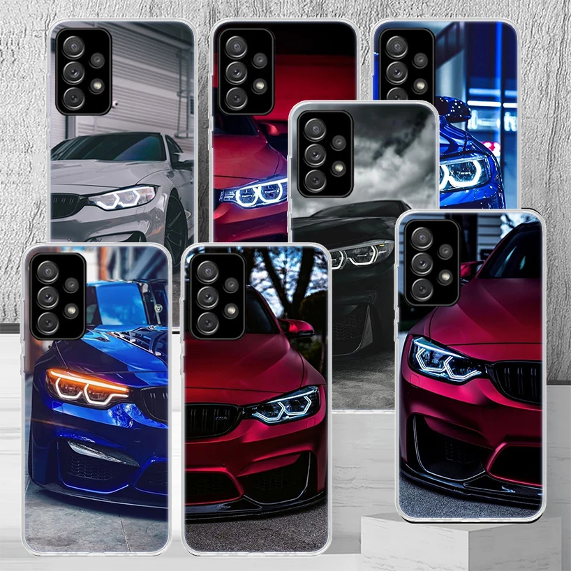 Blue Red Car for Bmw Phone Case Fundas For Samsung Galaxy A51 A50S A71 A70 A41 A40 A31 A30S A21S A20E A11 A10S A01 A6 A7 A8 A9 P