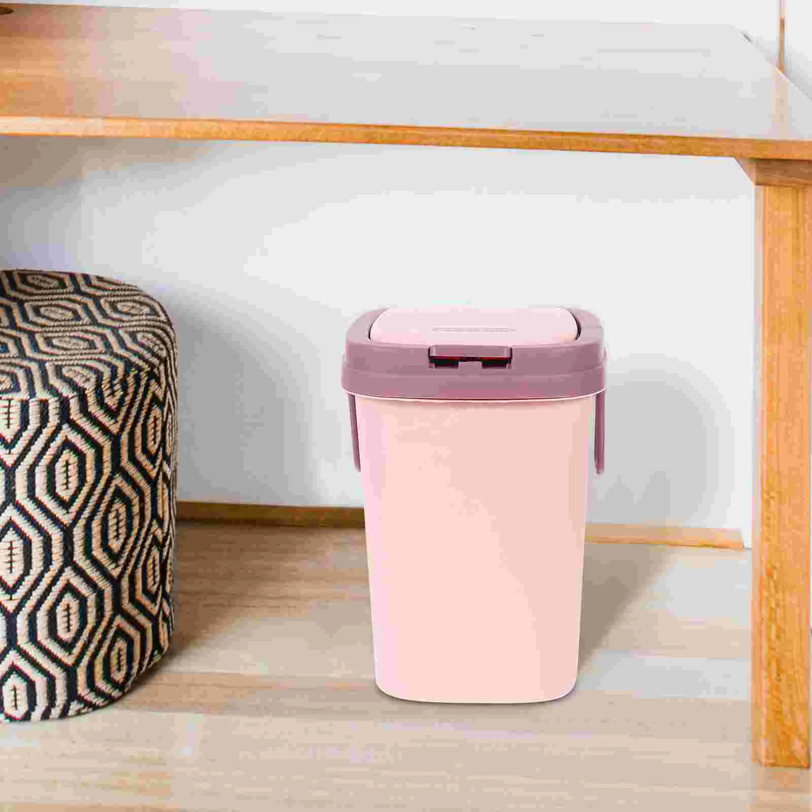 

Trash Kitchen Can Garbage Bin Cans Livingroom Pla Bucket Automatic Bedroom Bathroom Stic Basket Bins Waste Containers Pedal Lid