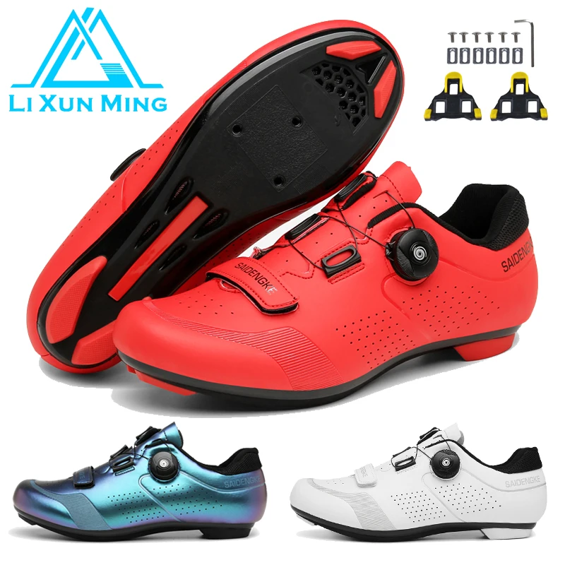 New Professional Cycling Sneaker MTB Bicycle Flat Shoes Road Speed Racing Men Mountain Bicycle Cleat Sport Cycling Shoes Unisex