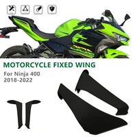 ninja motorcycle fixed wing for kawasaki ninja400 2018 2019 2020 2021 2022 aerodynamic spoiler winglets windshield fairing wing