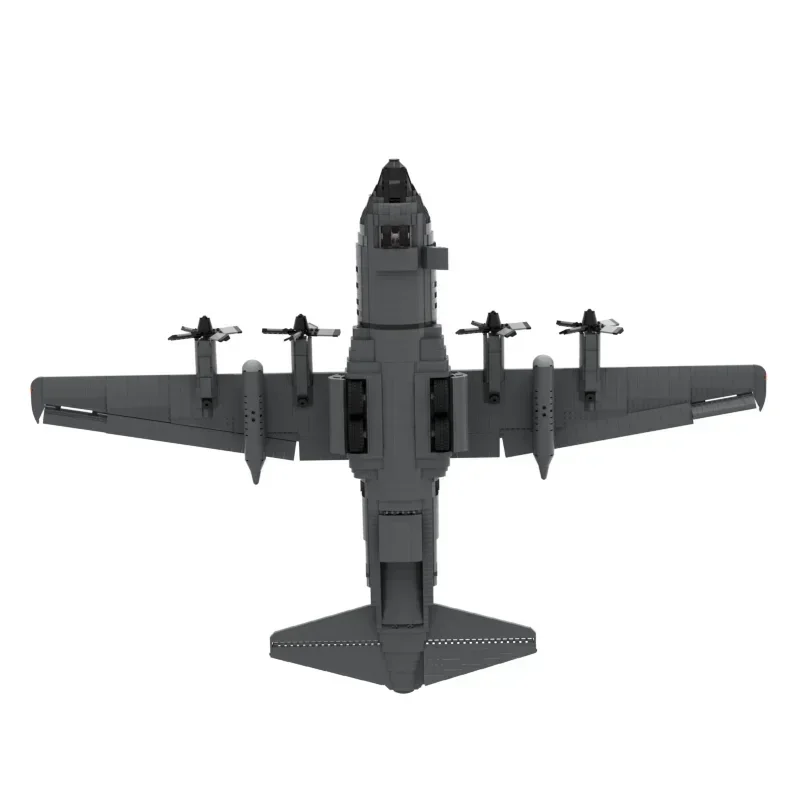 Строительные блоки Moc в стиле милитари масштаб 1:38 Skala Legacy C-130H Hercules модель