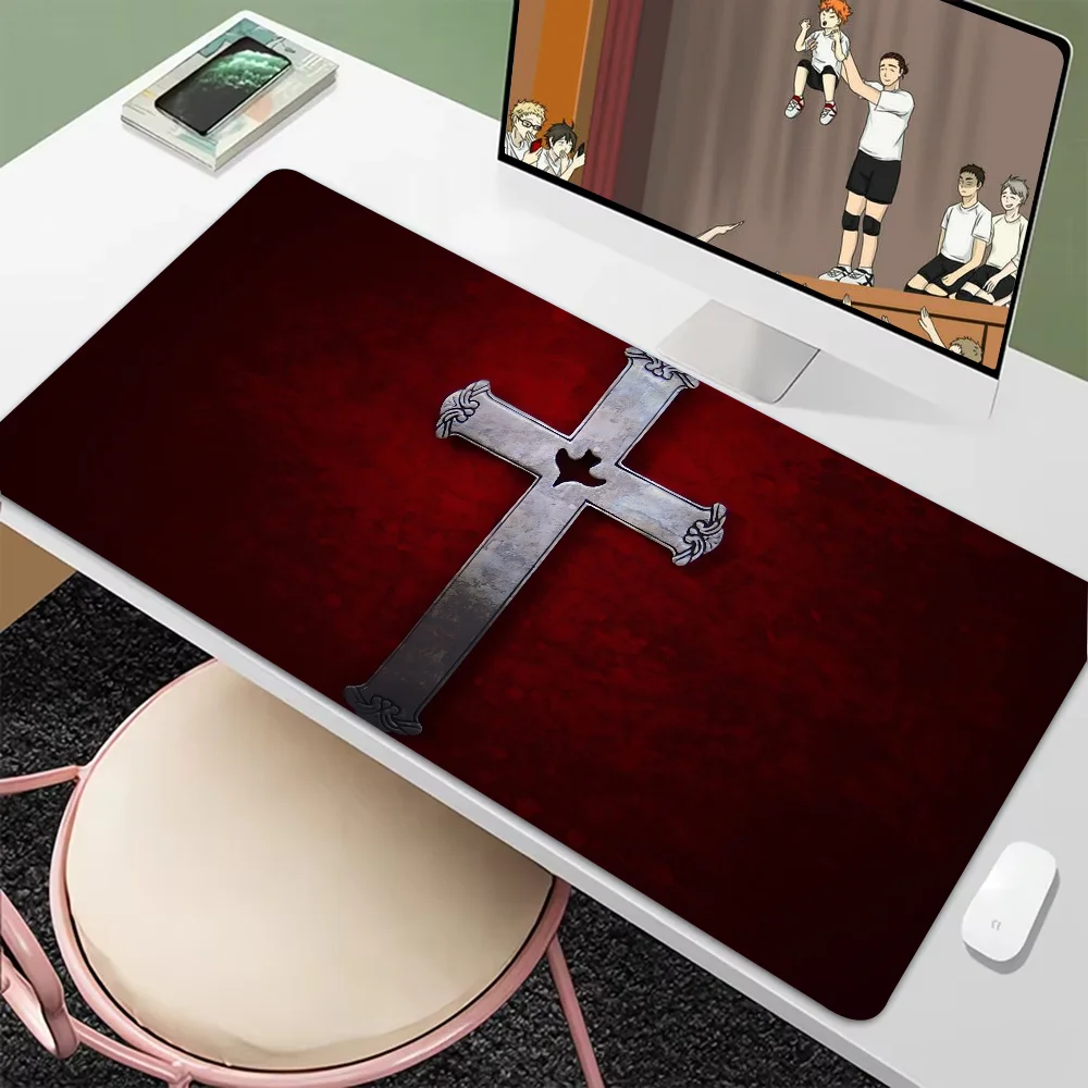 Кристианский крест крутой коврик для мыши новые поступления большой игровой L XL