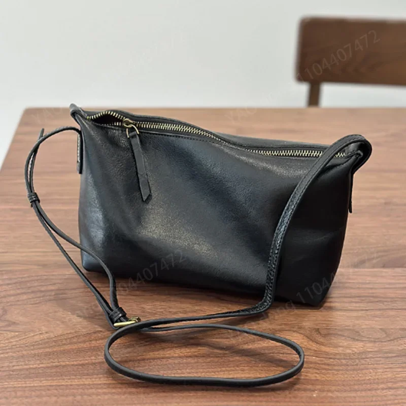 Yao Dong 2025 трендовая кожаная маленькая сумка через плечо из воловьей кожи Baotou