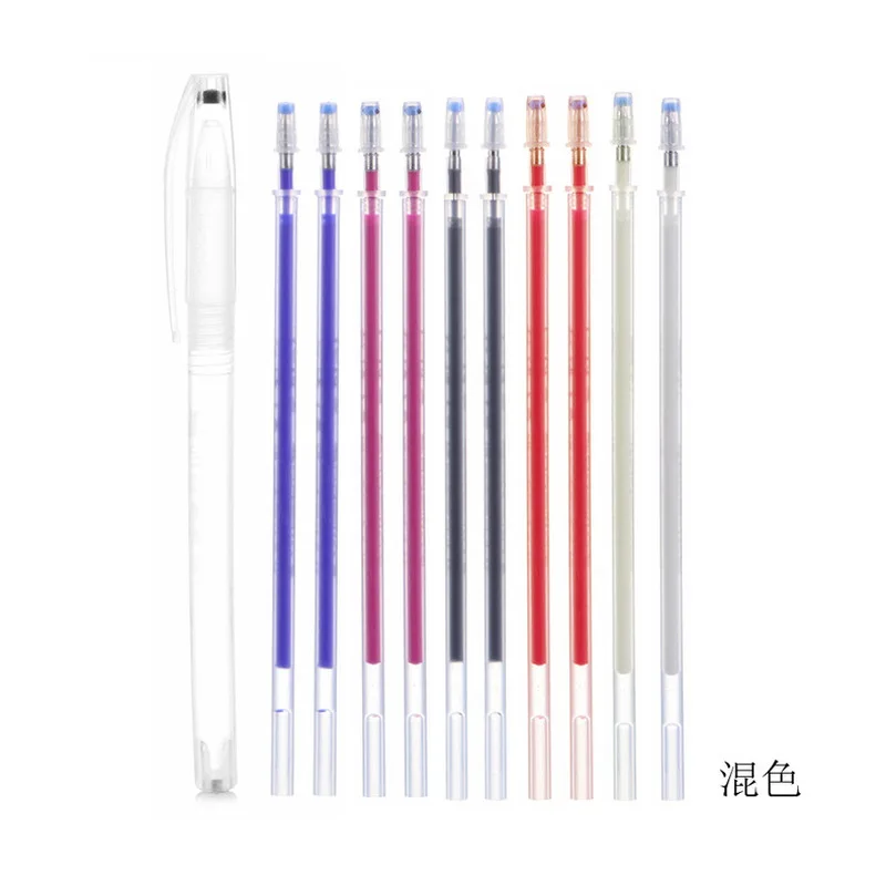 

NEW Fashion 10pcs Heat Wrap High Temperature Disappearing Marker Pens Sewing Drawing Lines Accessories Fabric Markers Pencil