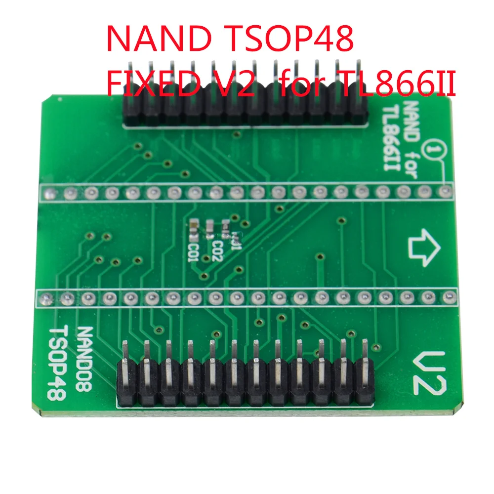 NAND TSOP48 FIXED V2 Adapter Board for XGecu TL866II Plus Universal Programmer SPI Flash No Including TSOP48 ZIF Socket