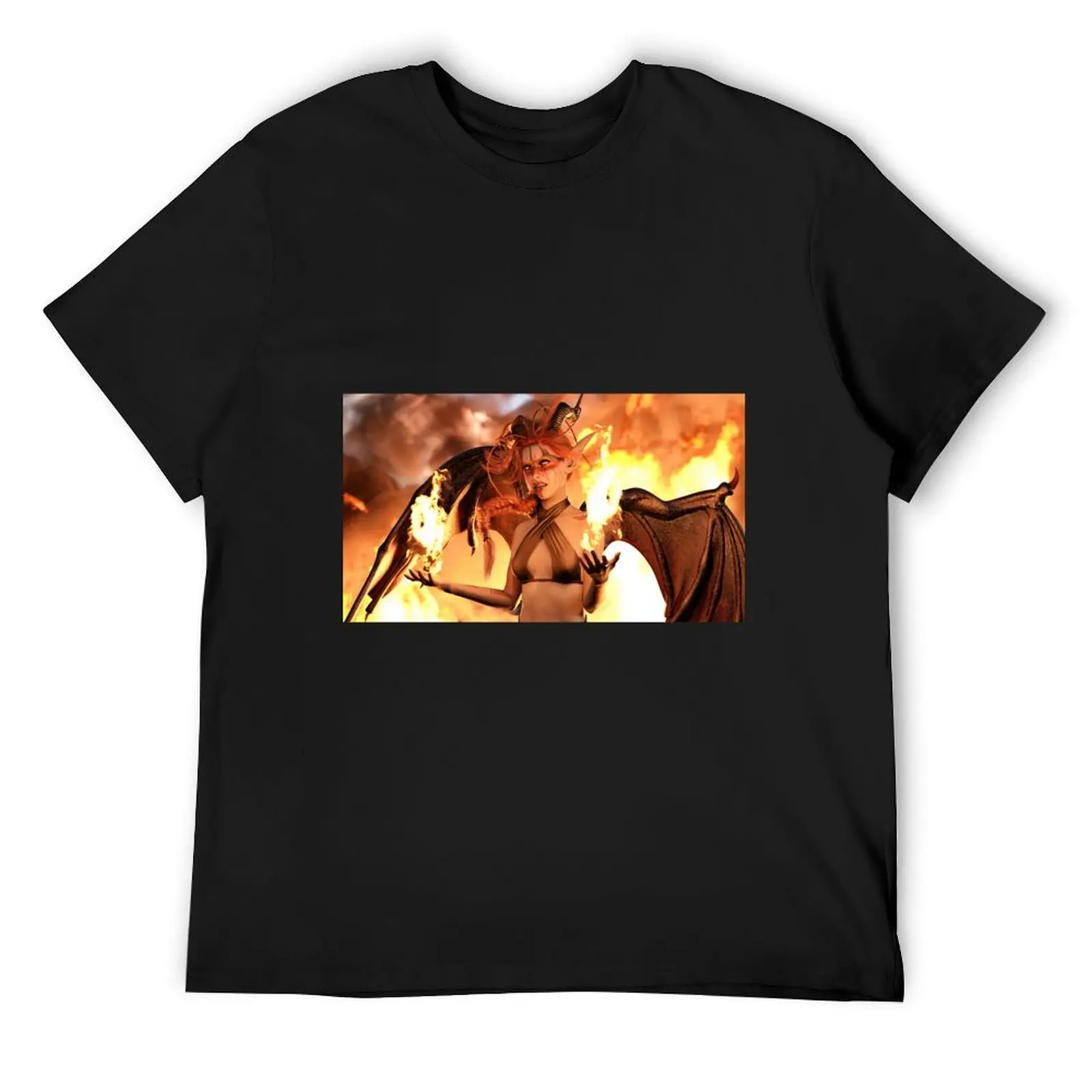 Футболка Hellspawn Fire and Brimstone 02 летний топ быстросохнущая мужская одежда