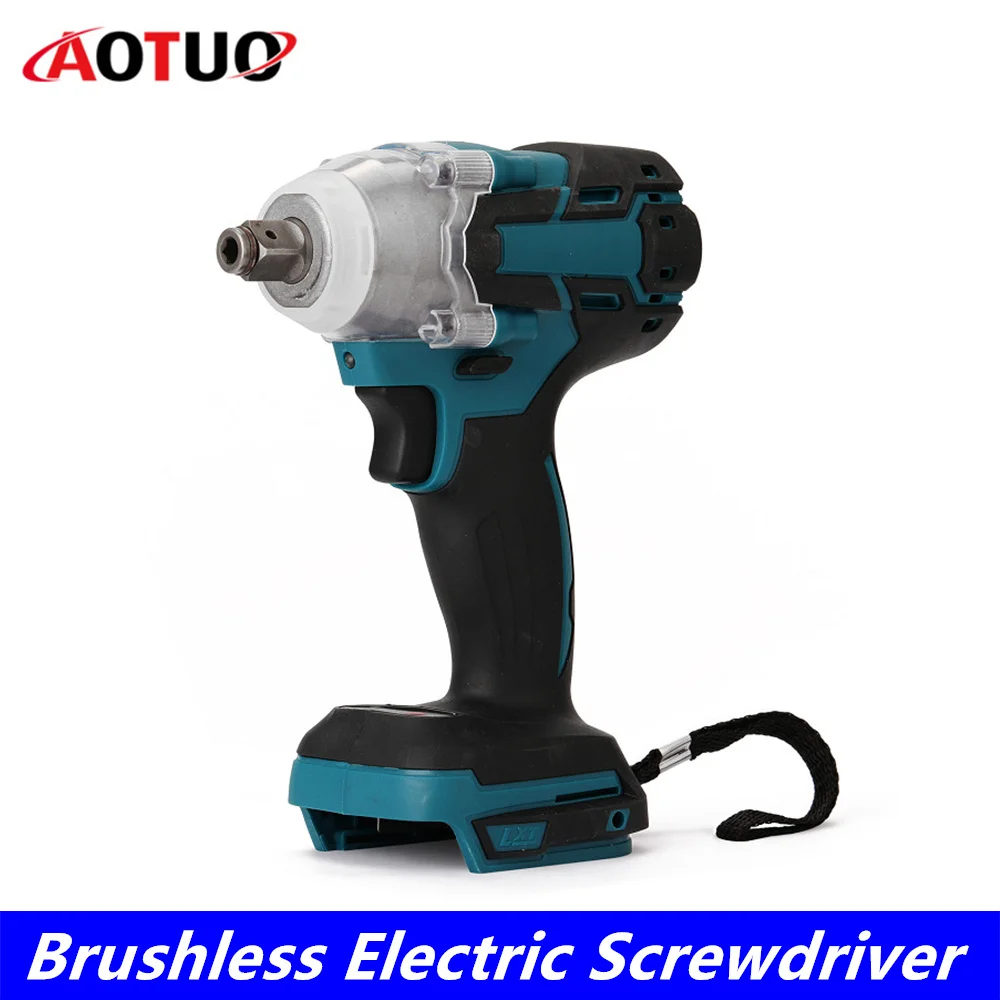 

18V Brushless Electric Impact Wrench 1/2 inch Power Tool Electric Wrench 480Nm Drill Screwdriver Power Tool For Makita Battery