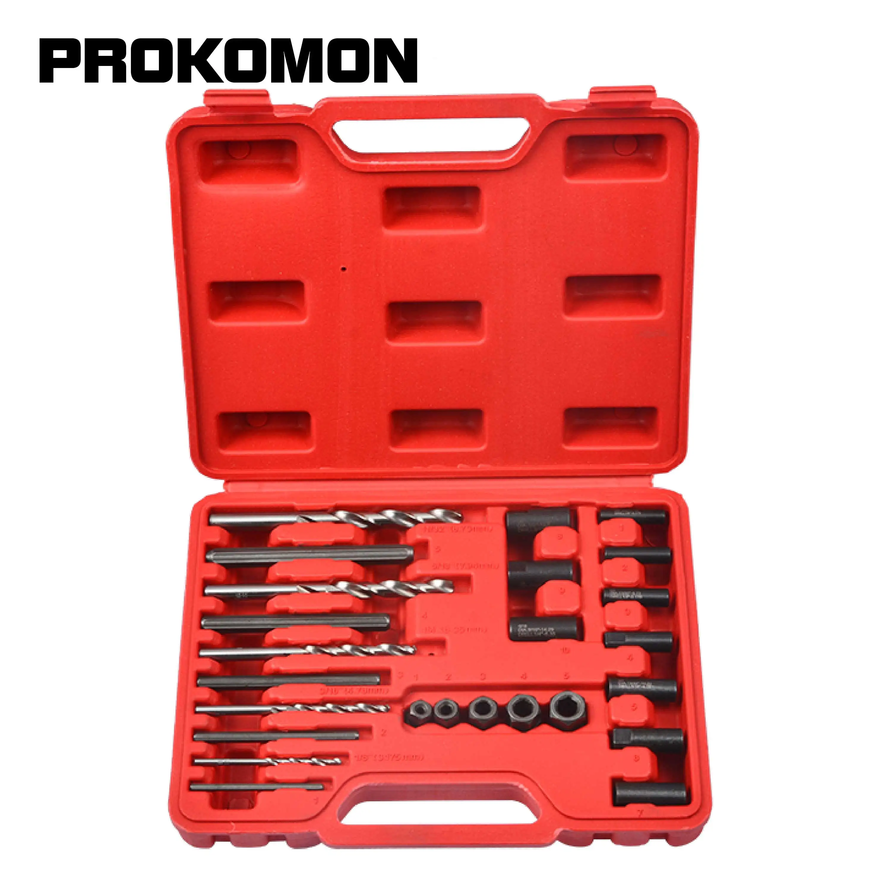 

Prokomon Screw Extractor Drill Guide Set Remove Broken Screw Bolts Toolkit