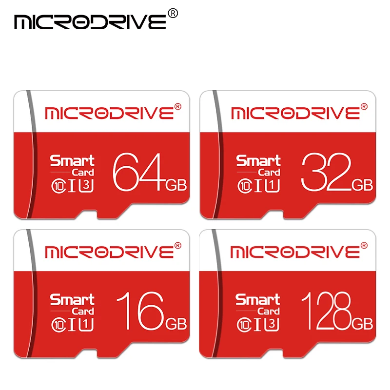 

100 шт./партия, карты памяти Micro SD, 16 ГБ, 32 ГБ, 64 ГБ, 128 ГБ, класс 10