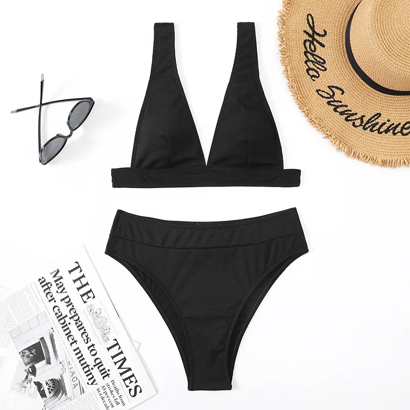 Пикантное бикини Vikionfly с высокой талией 2022 женский купальник Холтер бразильский