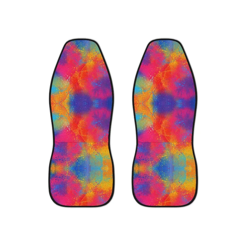 

Rainbow Paint Car Seat Covers