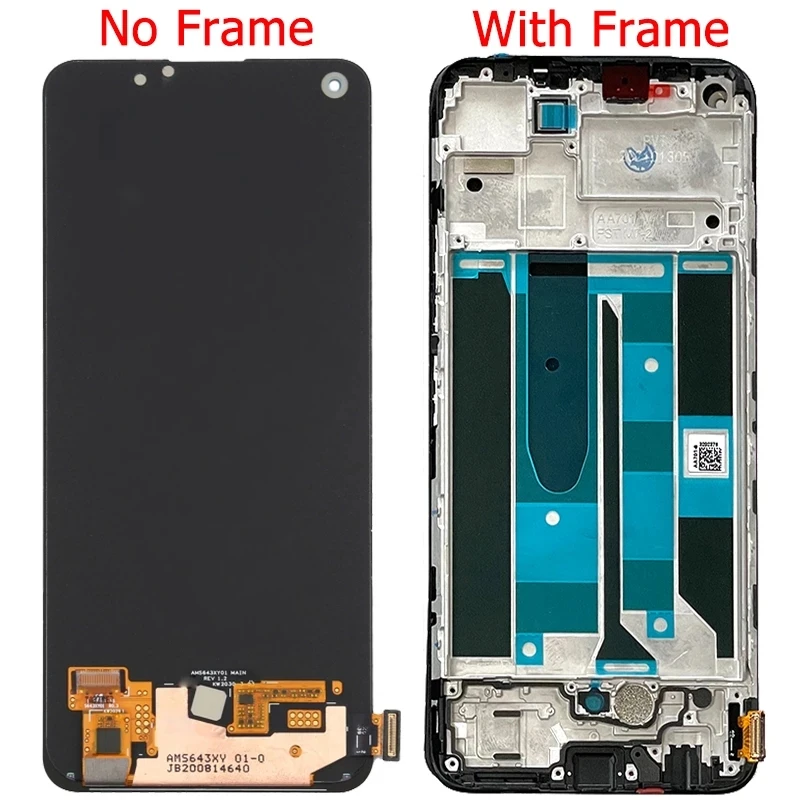 Original LCD For Realme 8 Pro LCD Display Screen With Frame 6.4