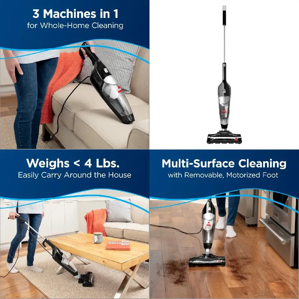 

Highly Portable Turbo Lightweight 2610 Ultra-Powerful Black Gorgeous Vacuum Cleaner with Amazing Performance