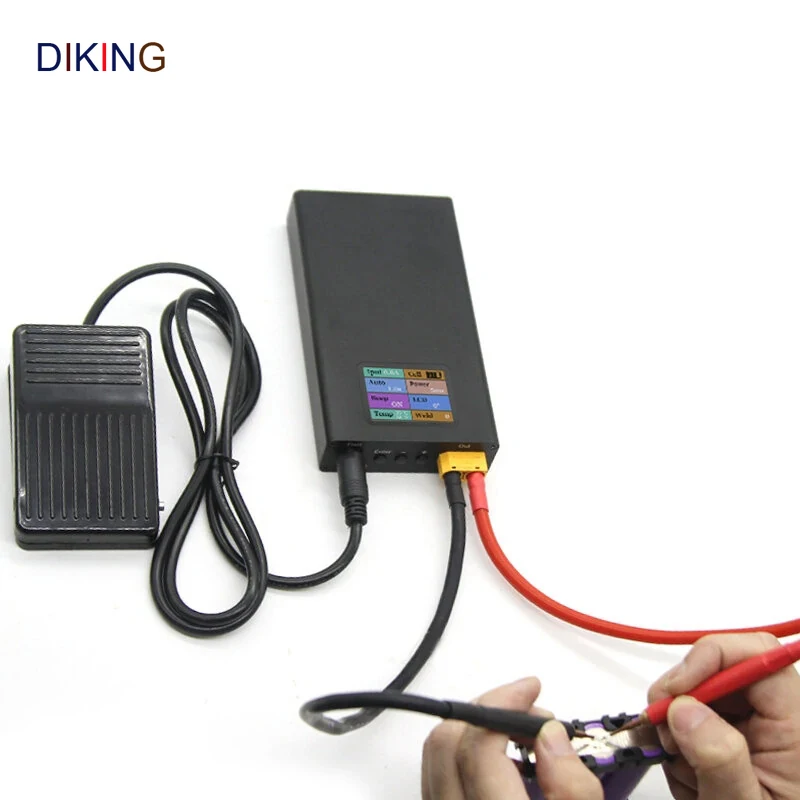 

Diking SQ-SW2 LCD Color Screen Display Mini Portable Rechargeable Spot Welding Machine DIY Battery Pack Welding