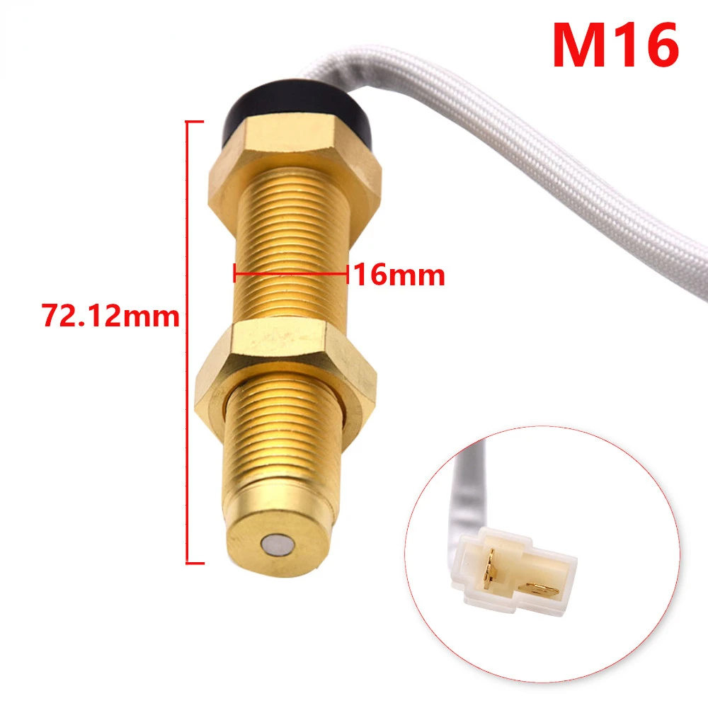 

/ M16 Car Boat Tachometer Sensor for 85mm Tachometer Gauge fit for 4000/6000/7000/8000 RPM Digital Tachometers