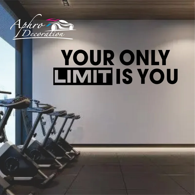 Наклейка на стену для тренировок и фитнеса