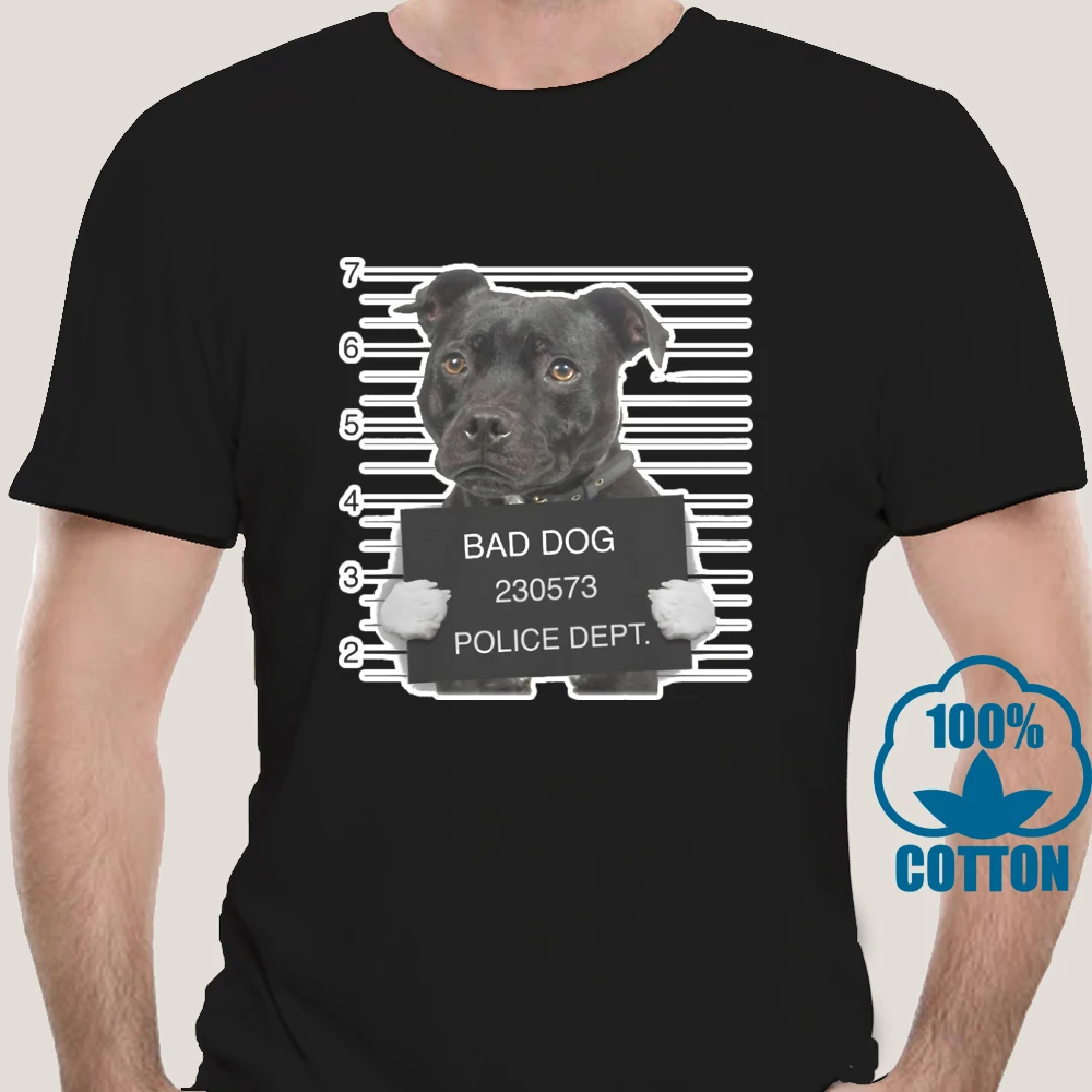 4307X летняя футболка мужская белая с собакой круглым вырезом |