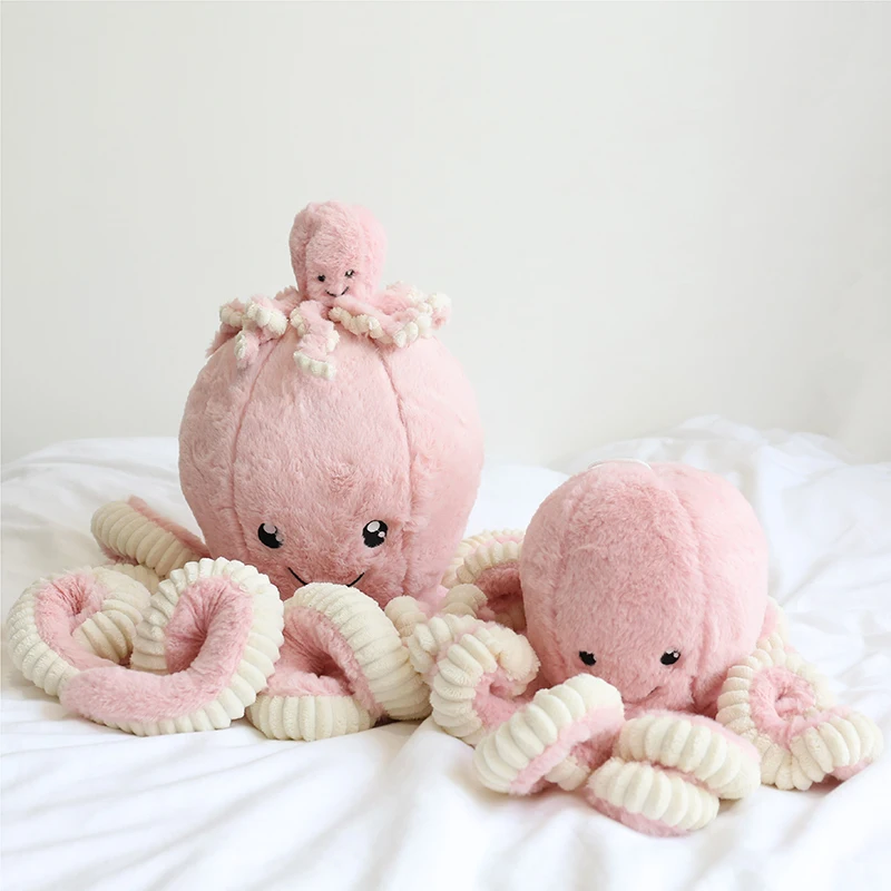 2022 1 pcs Customized Size Octopus Stuffed Plush Toys For Baby Kids Birthday Christmas Children Kid Gifts Cute Tako Dolls