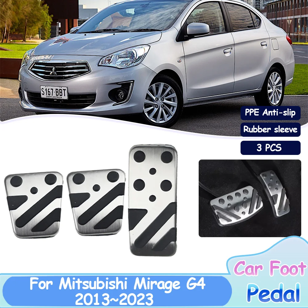 Автомобильные педали для Mitsubishi Mirage G4 Space Star Attrage 2013 ~ 2023 2014 2015 2016 2017 2018 2019 2020 2021 2022