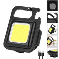 mini portable led night light pocket emergency flashlight rechargeable strong magnetic repair work spotlight lantern
