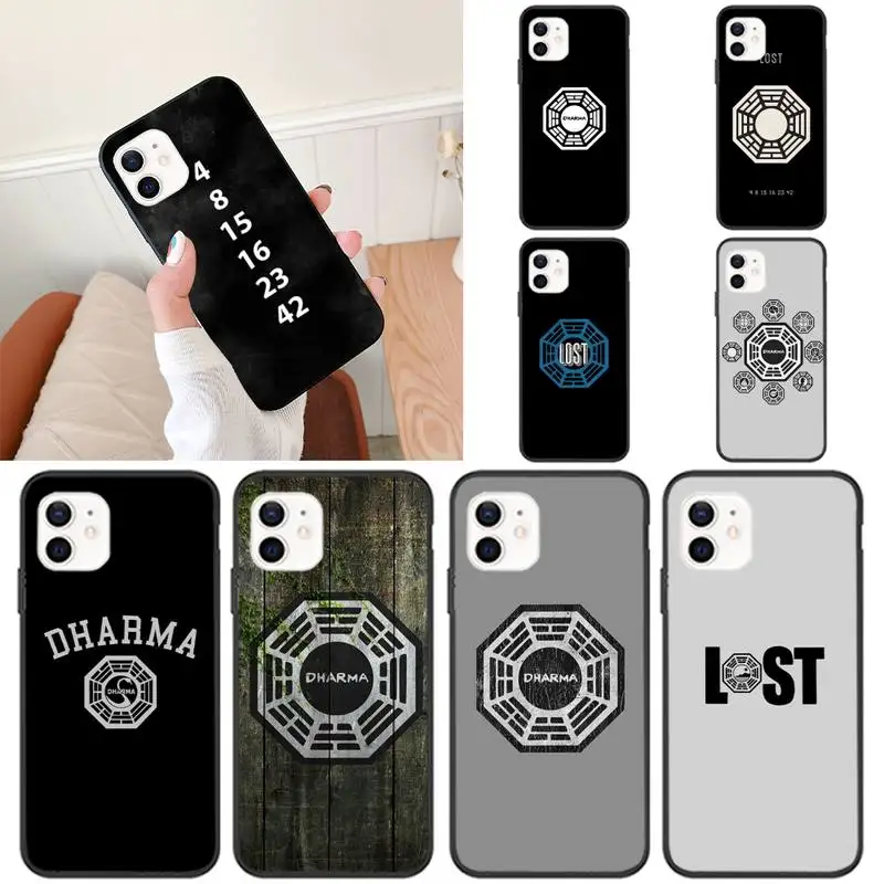 

Чехол для телефона lost tv с логотипом dharma для iPhone 11 12 Mini 13 Pro XS Max X 8 7 6s Plus 5 SE XR