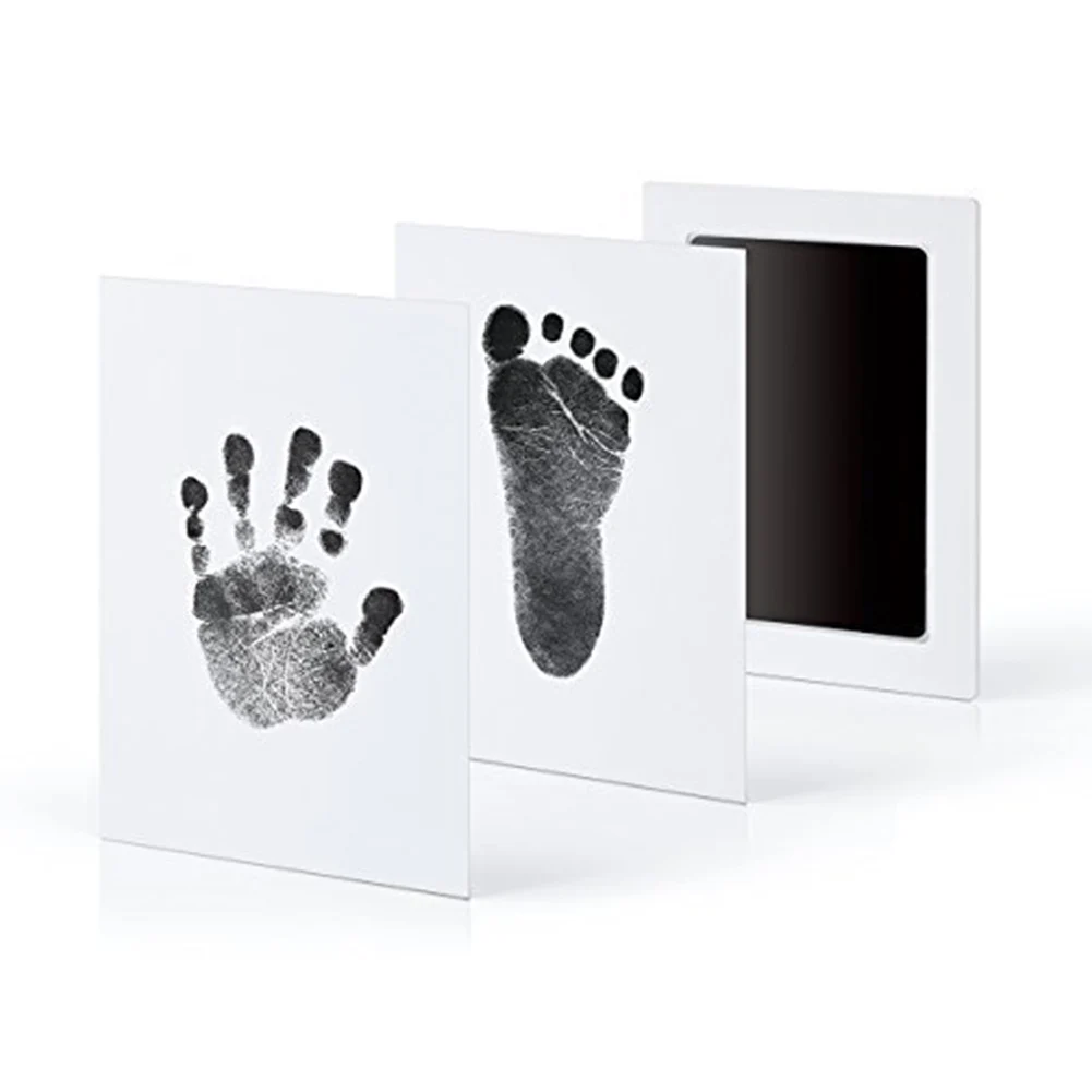

Baby Footprints Handprint Ink Pads Safe Non-Toxic Clean Touch Ink Pad For Pets Handprint Footprint Stamps Make Souvenir Gift