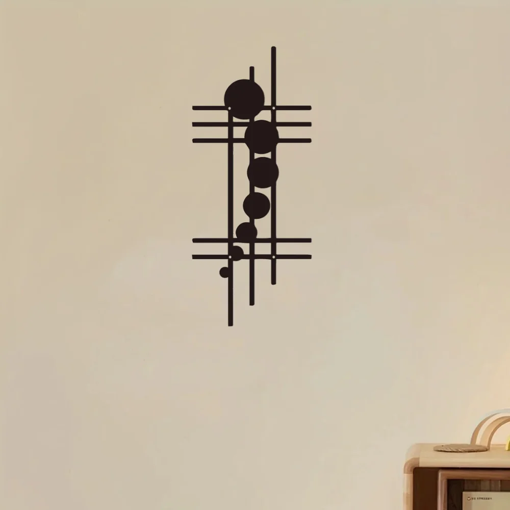 Современное Геометрическое Металлическое Настенное Искусство Абстрактный