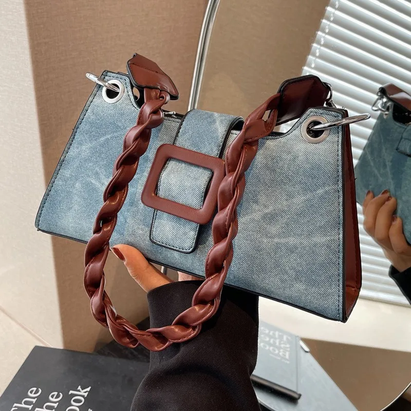 

Handbags for Women Retro High Quality Shoulder Underarm Bag Female Leather Designer Temperament Fashion Contrast Crossbody Bags