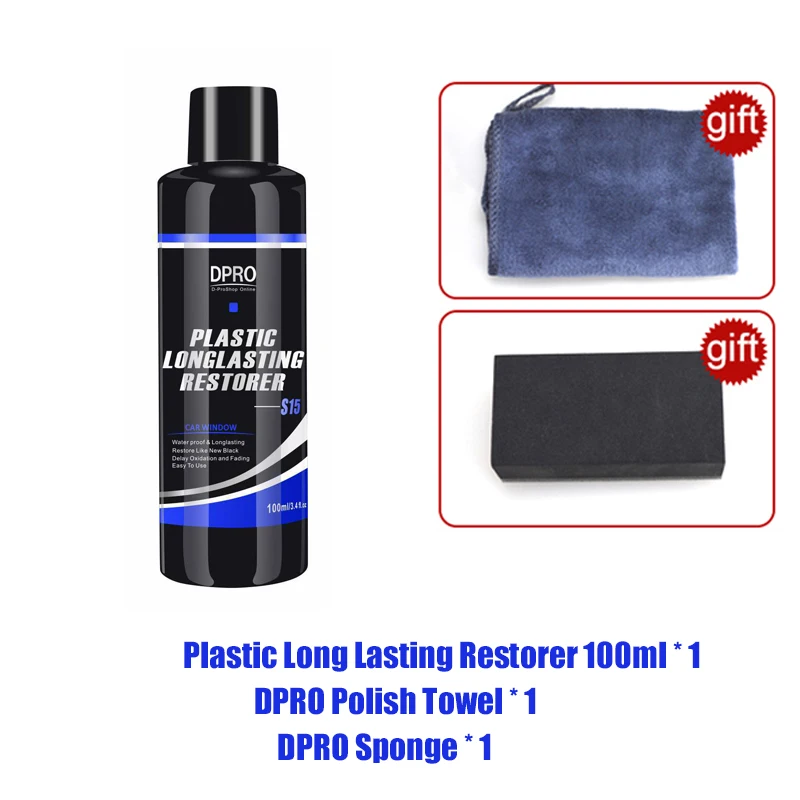 

Dpro восстановитель пластика, реноватор для автомобиля, черный глянцевый автомобильный чистый жидкий пластик, автополировка, ремонт покрытия, детализация автомобиля