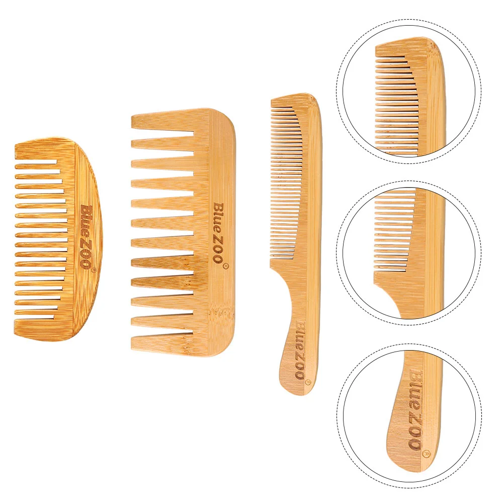 

Combs Hair Comb Wide Home Detangling Wooden Teeth Wood Portablebeard Multishop Barber Brushhousehold Hairdressing Useful
