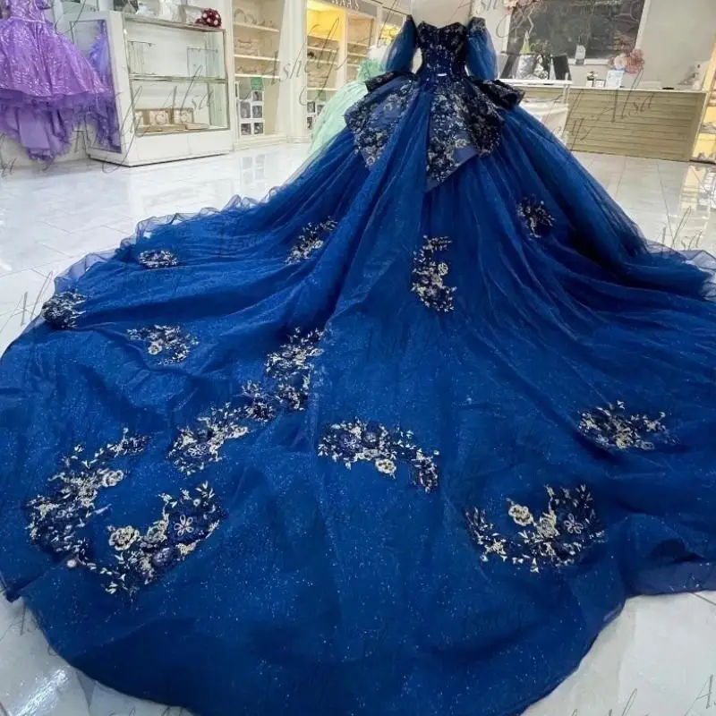 Платье женское для дня рождения со съемным рукавом и аппликацией