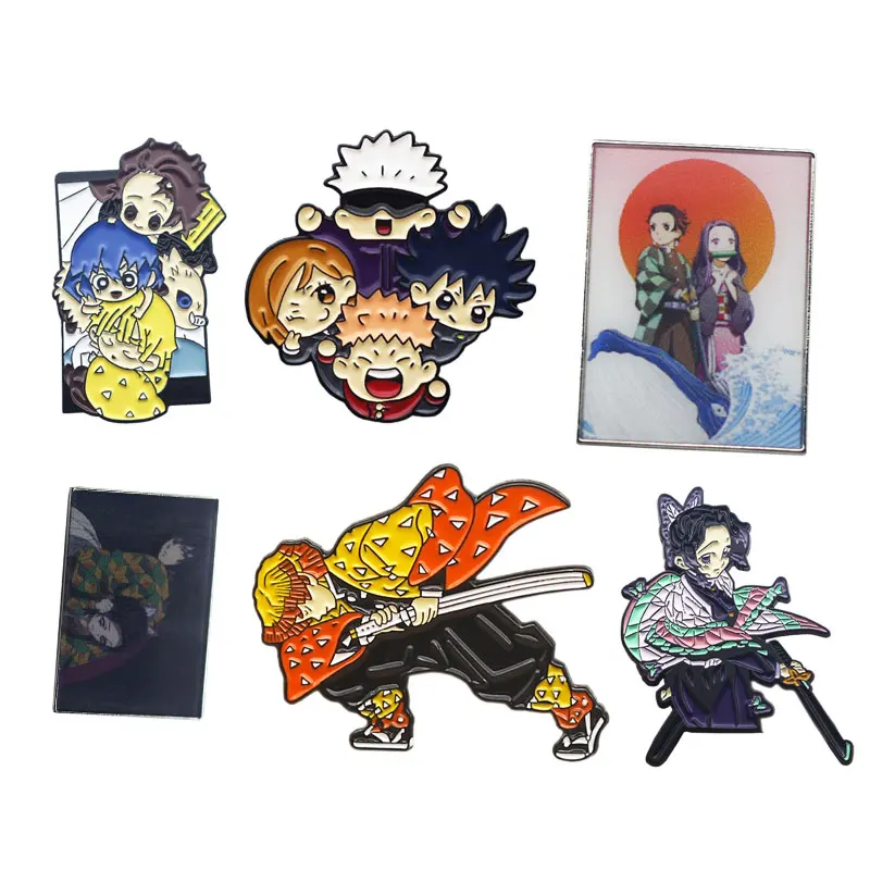 

Anime Ghost Killing Blade Ghost Killing Swordsman Metal Badge Personality Cartoon Brooch Backpack Hat Accessories Pin Enamel Pin